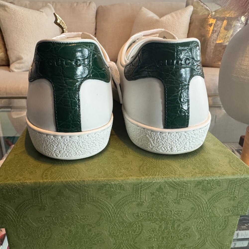 GUCCI ACE WEB LOW-TOP SNEAKERS - Picture 5 of 10